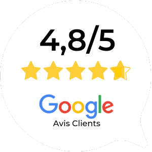 Note de 4,8 étoiles sur 5, calculée sur la base des avis laissés par les clients de KALTEA sur Google.