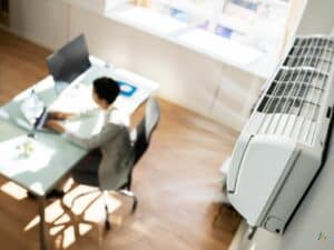 Climatisation reversible au travail
