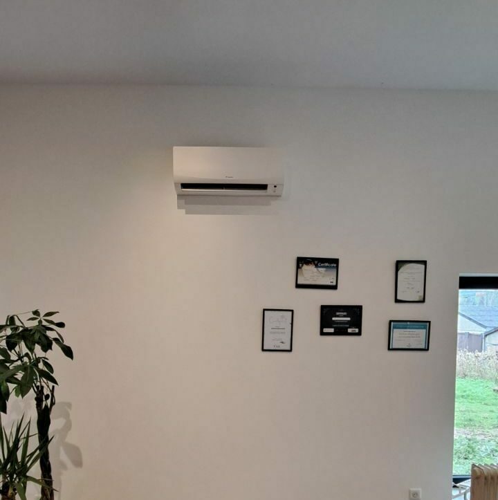 Installation d'une unité intérieur mitsubishi electric - Climatisation réversible par KALTEA Sarrebourg