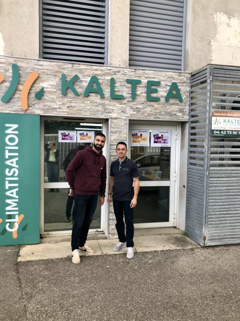Kévin Torrano et Emilie Caron en visite d'accompagnement chez Benoit Gilbert, KALTEA Aubagne